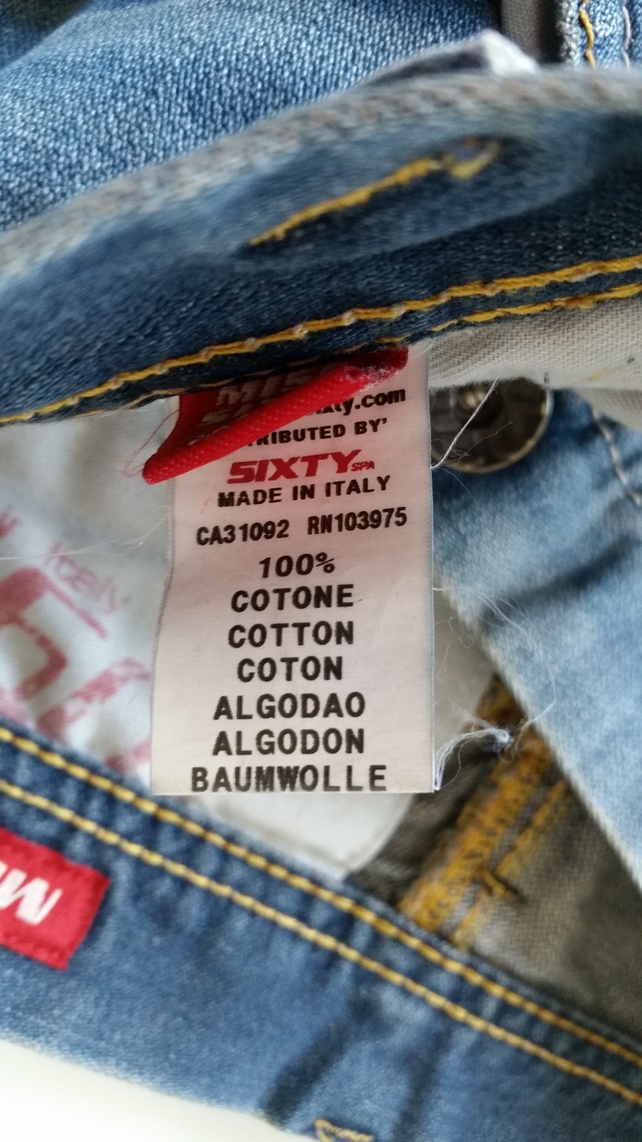 Authentic Miss Sixty JAKKO Jean Size 